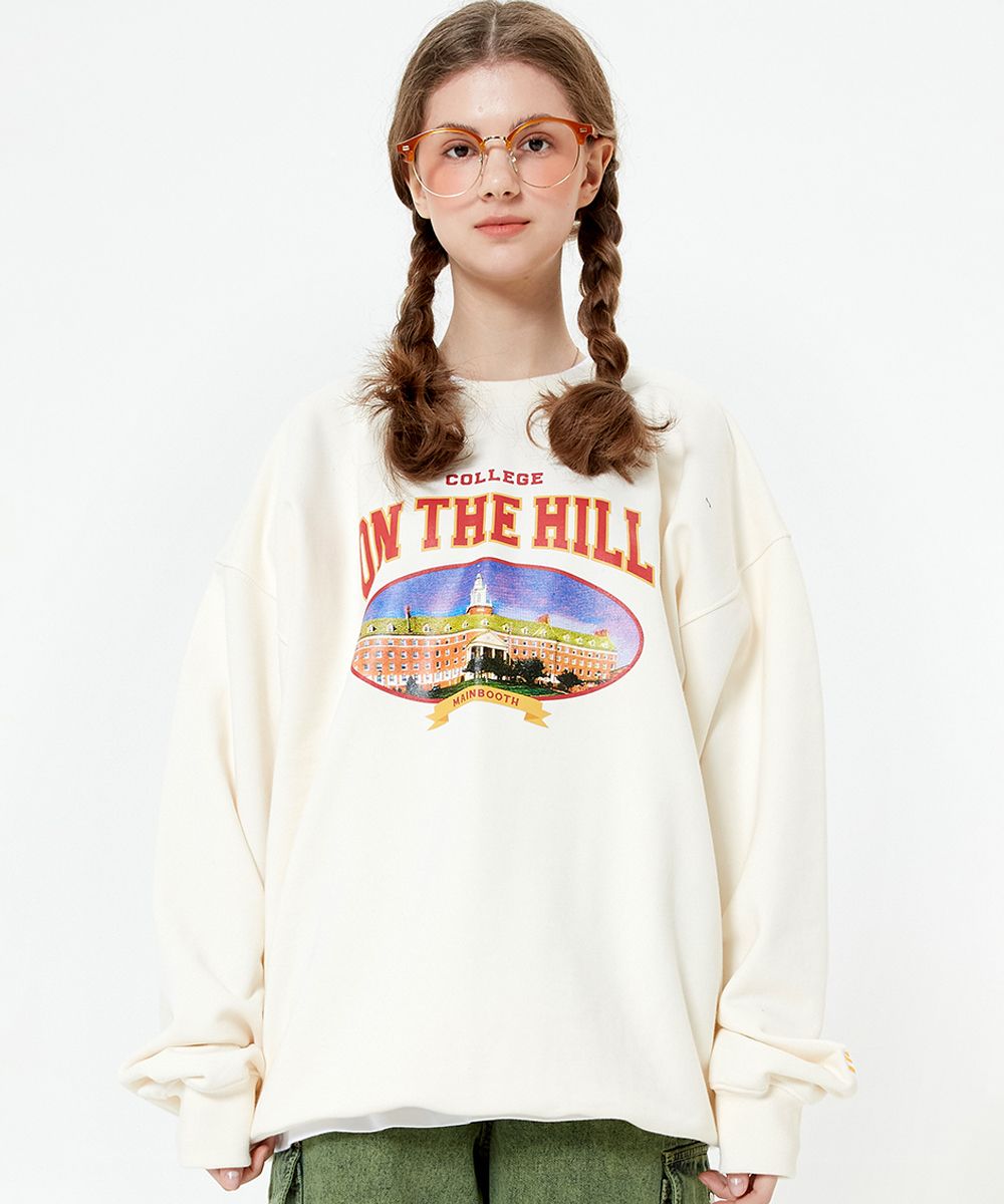 ★MAINBOOTH★On The Hill Sweatshirt(CREAM)★正規品/直送料込 MUSINSA | MAINBOOTH On The Hill Sweatshirt (CREAM)