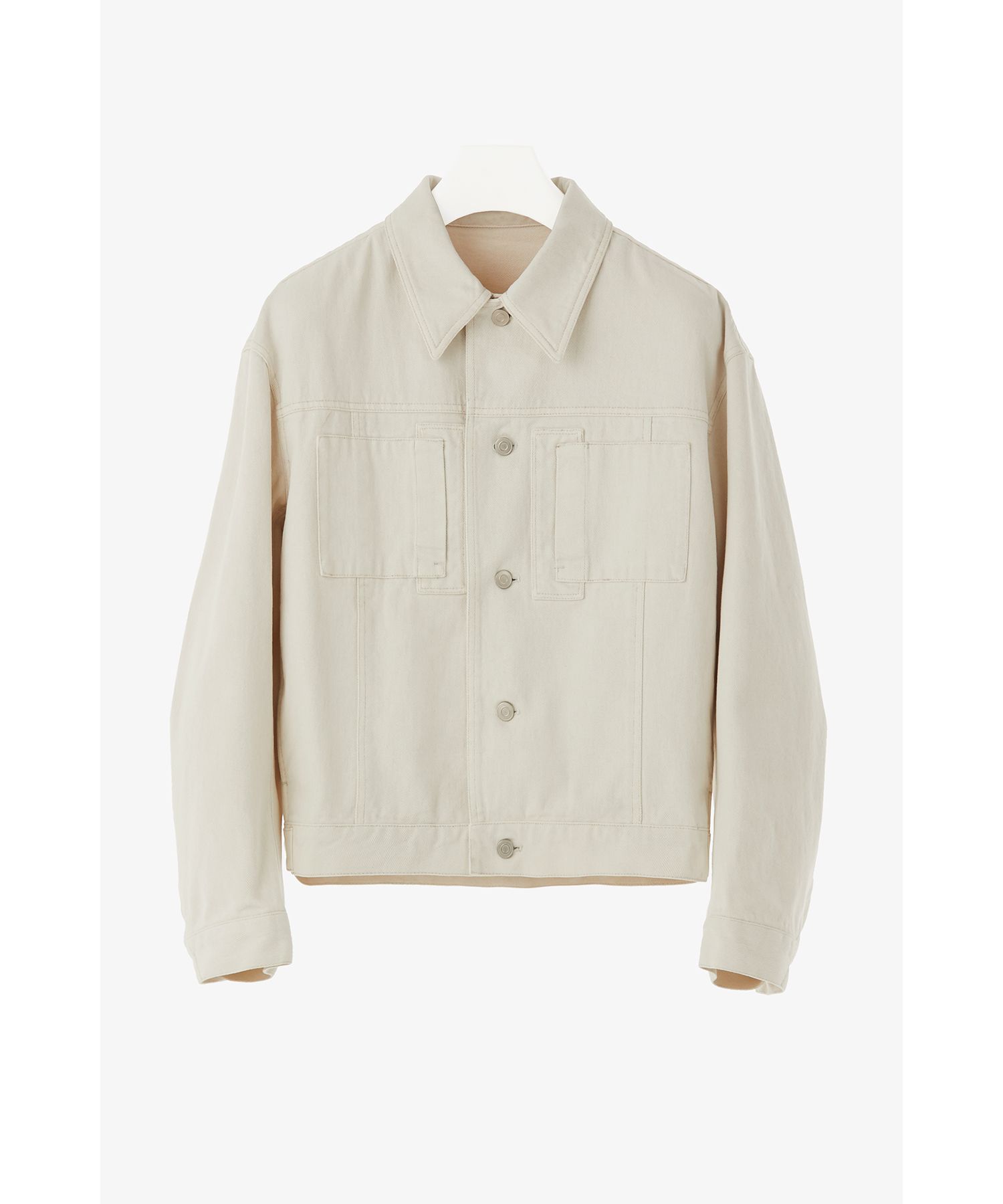 MUSINSA | COOR TWO POCKET DENIM JACKET (CREAM