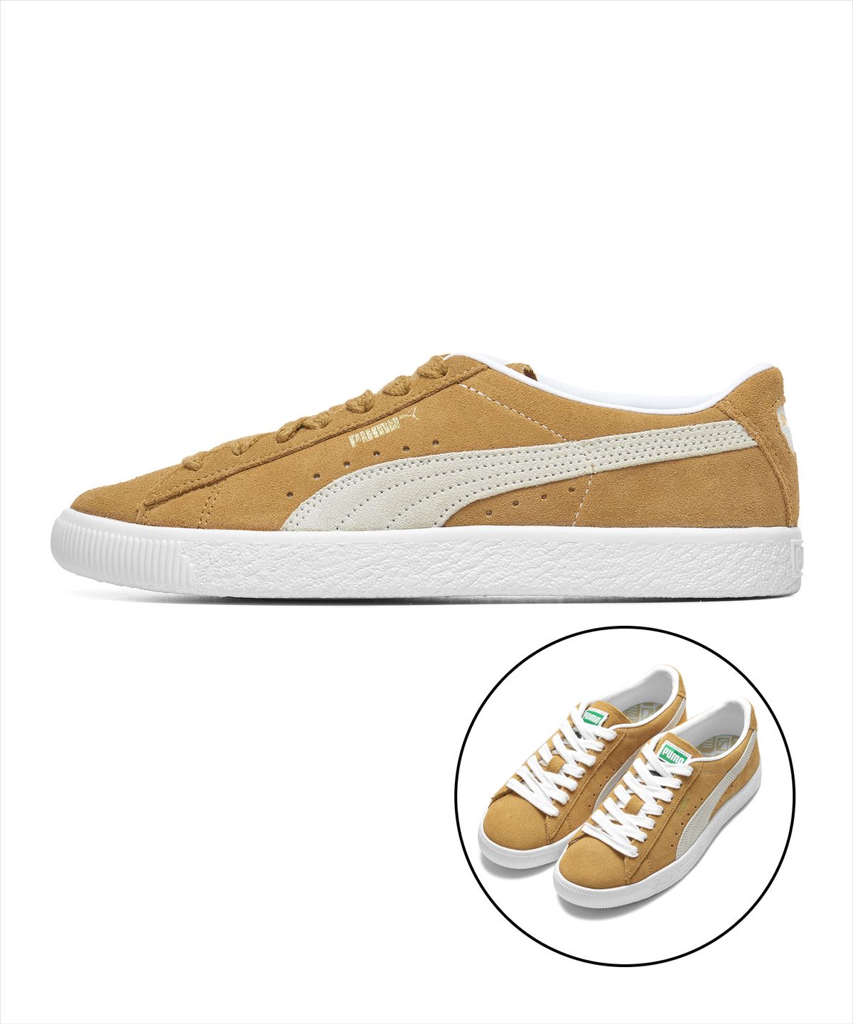 푸마(PUMA) 스웨이드 빈티지 - 머스타드:화이트 / 374921-01