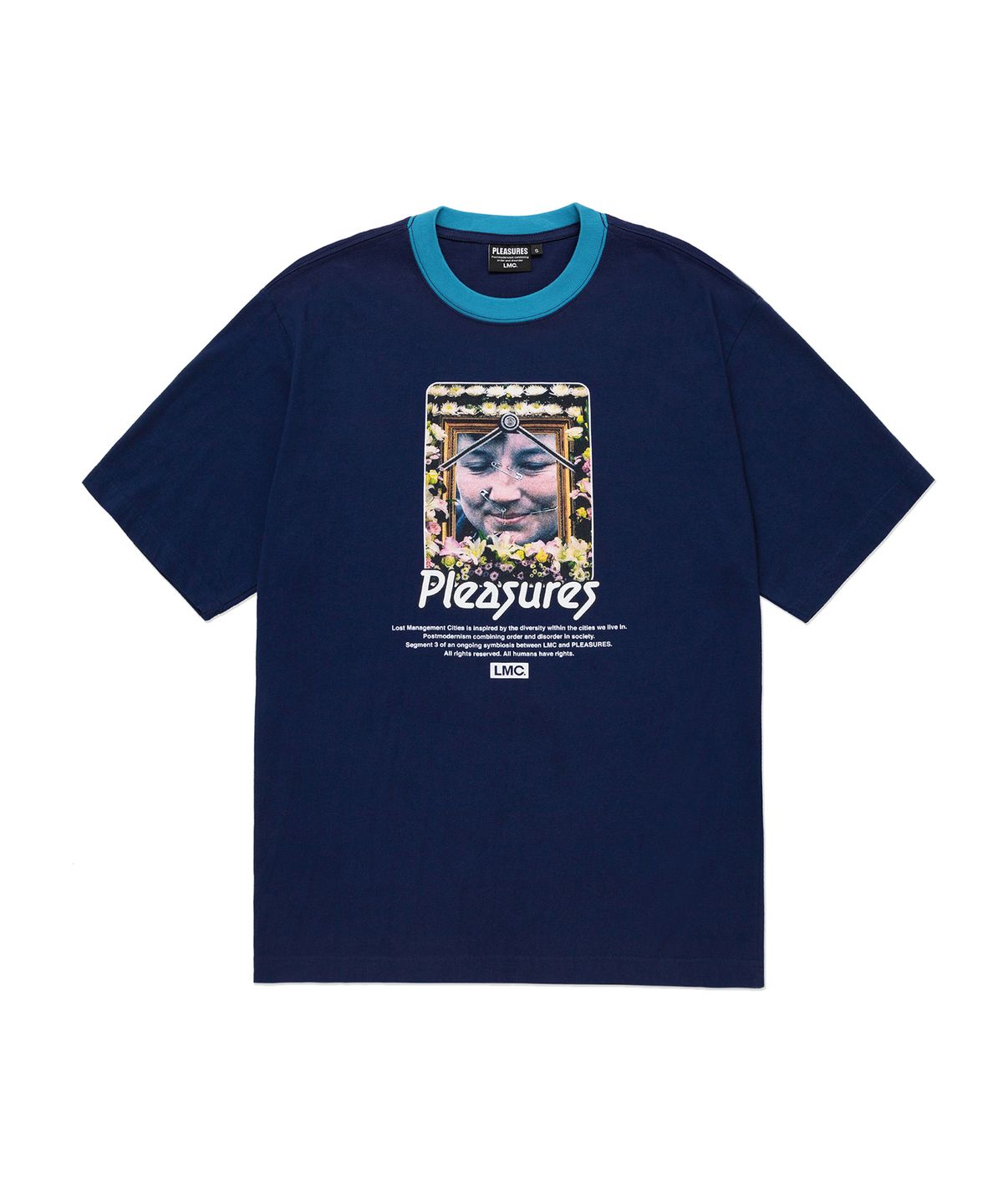 엘엠씨(LMC) LMC X PLEASURES SOCIETY TEE navy
