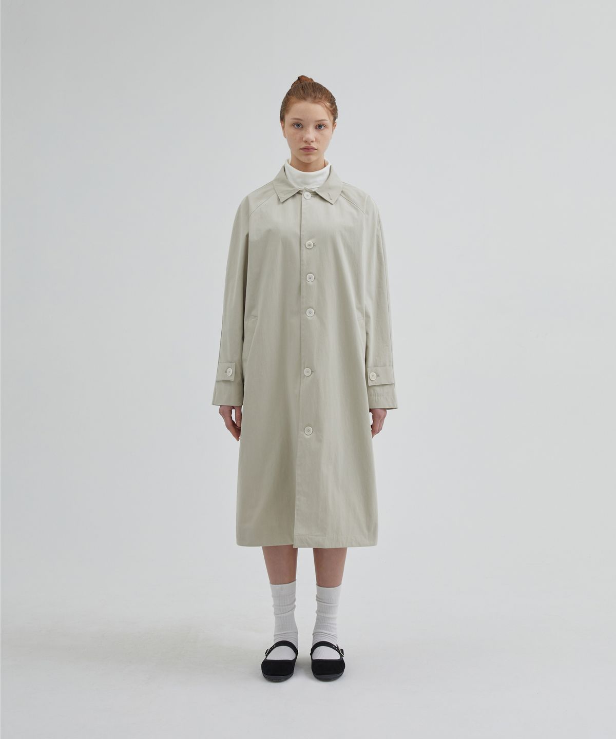 러스티치(RUSTEACH) BACK POCKET MAC COAT (BEIGE)