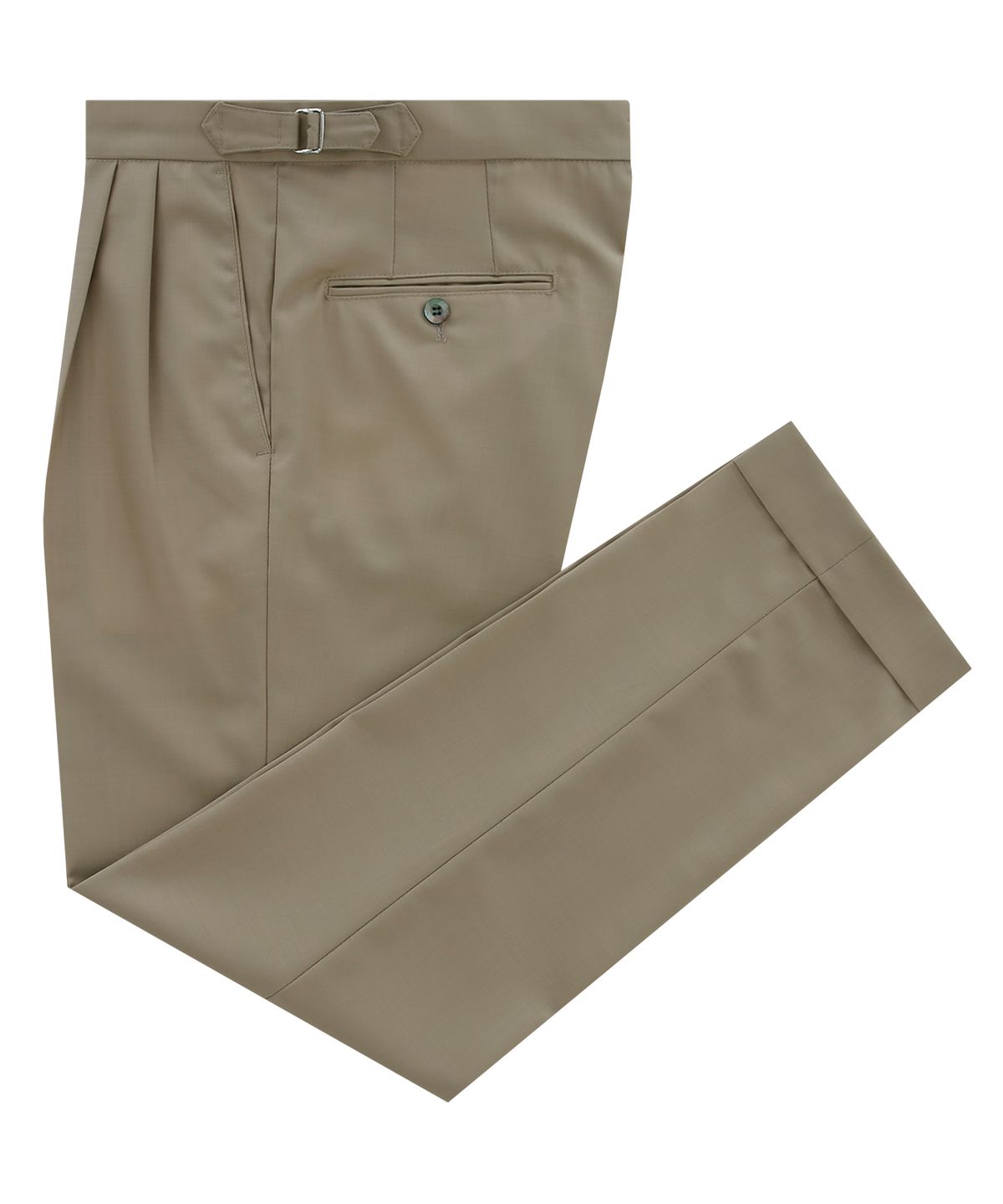 벨리프(BELLIEF) Wool soft two tuck adjust pants (Beige)