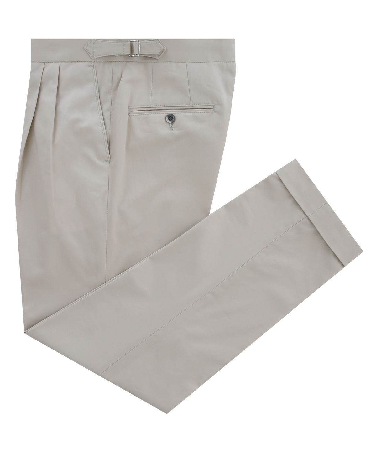 벨리프(BELLIEF) Essential Gaberdine cotton two tuck adjust chino (Ivory)