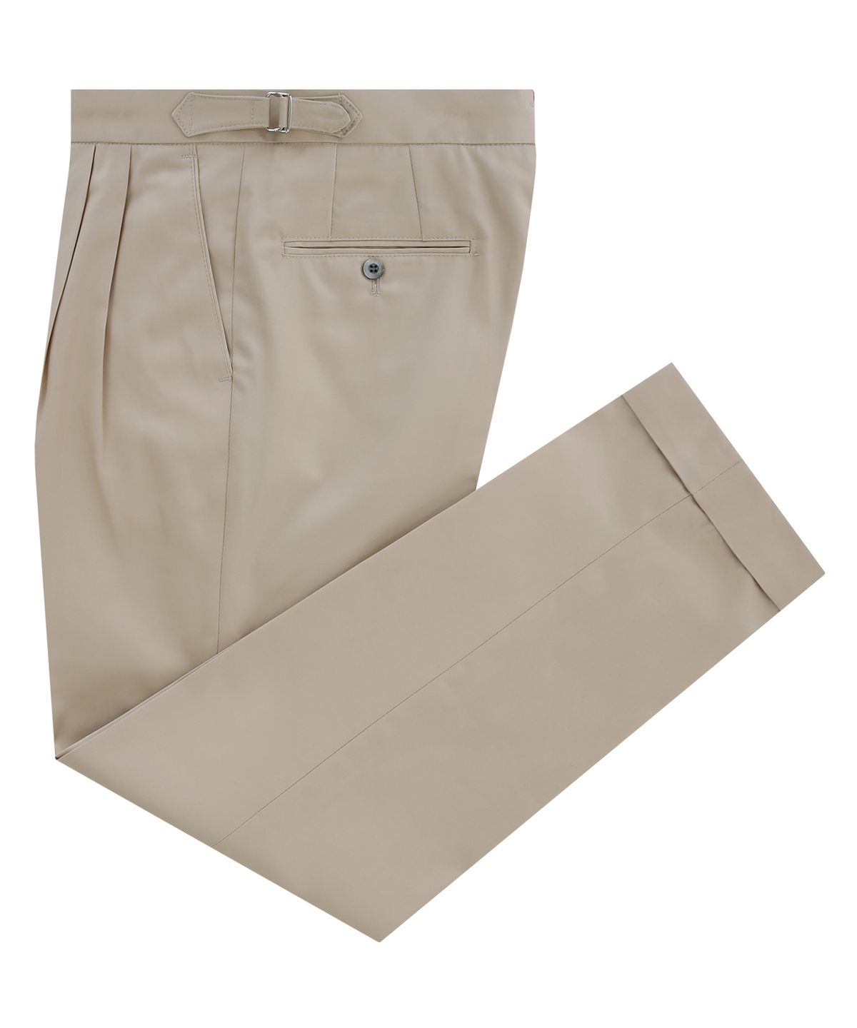 벨리프(BELLIEF) Essential Gaberdine cotton two tuck adjust chino (Beige)