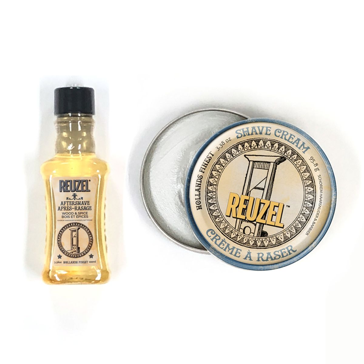 리우젤(REUZEL) 애프터쉐이브 우드&스파이스 스킨 100ml  + 쉐이빙 크림 95g