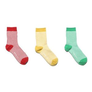 [3컬러 선택팩][12컬러]WORK1 체크패턴 양말