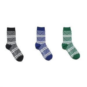 [3컬러 선택팩][3컬러]WORK14 기하학패턴 자카드양말