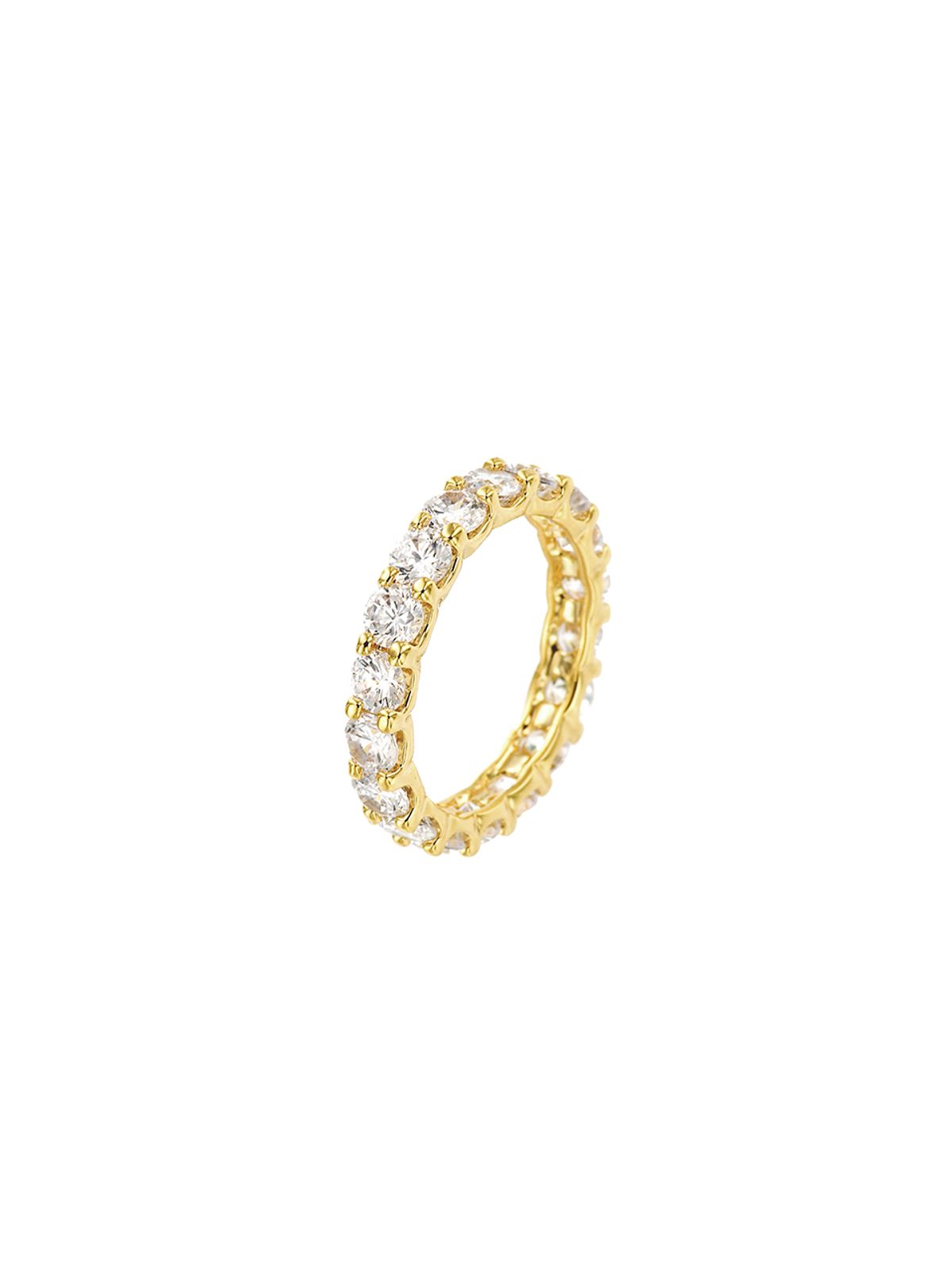 마씨에르(MACIER) 3.5MM 프롱세팅 테니스 반지 (골드)