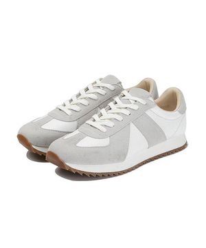 4cm 소가죽 독일군 러너 스니커즈 헤이즈(CR0036GR)