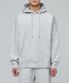 헤비웨이트 오버사이즈 후디드 스웨트셔츠 [멜란지 라이트 그레이]