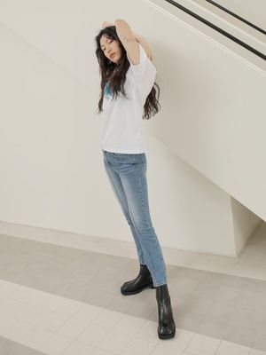 Line Denim Pants