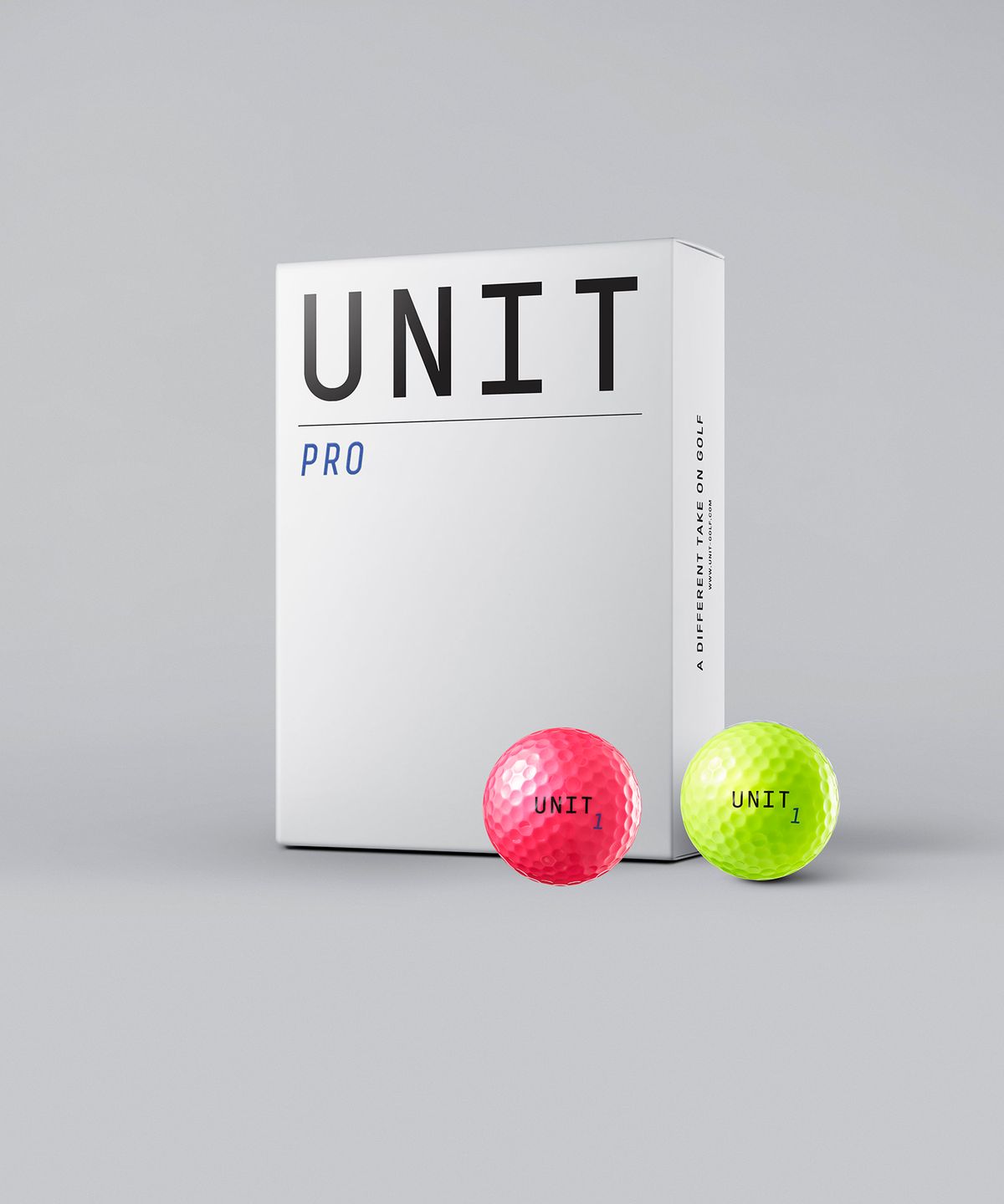 유닛골프(UNIT GOLF) 유닛 프로 3피스 우레탄 컬러볼