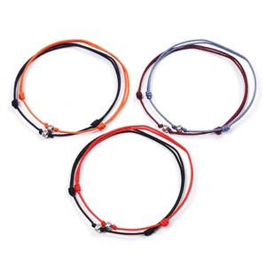 2color 1세트 슬림스트링 써지컬스틸볼 매듭 커플팔찌 (C2101-AC709_OR)