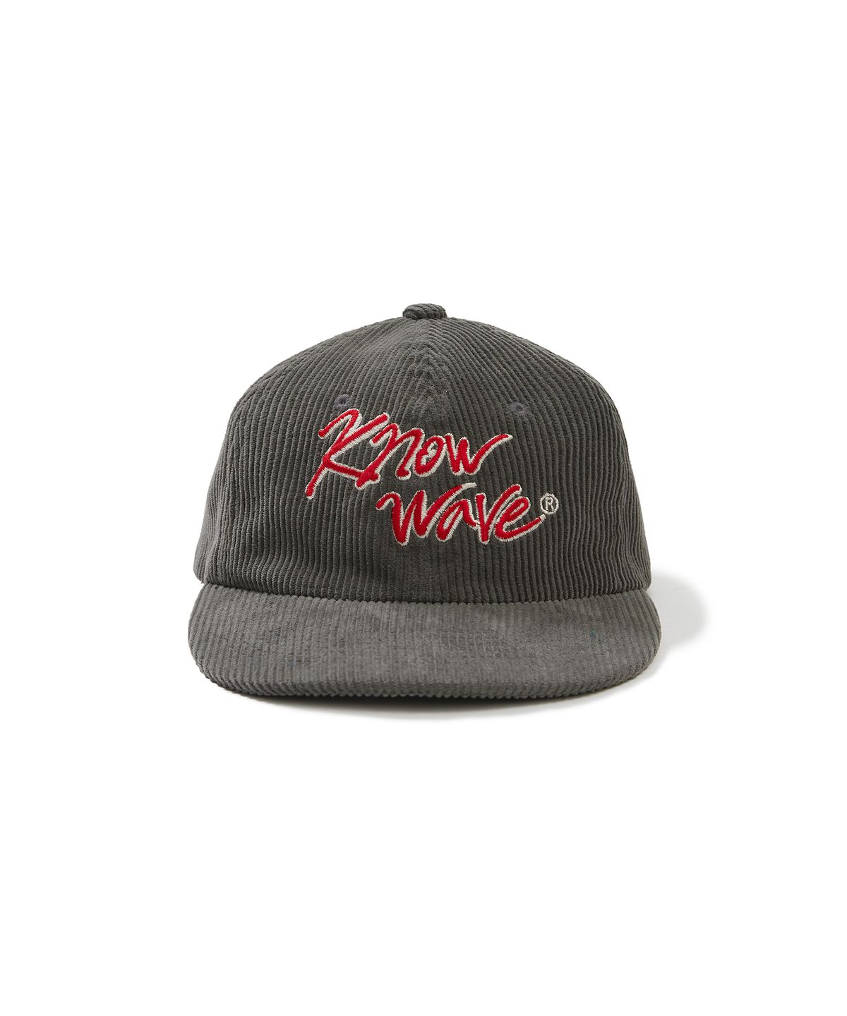 노우웨이브(KNOW WAVE) 캘리그라피 코듀로이 트러커 캡 KNA004m(CHARCOAL GREY)