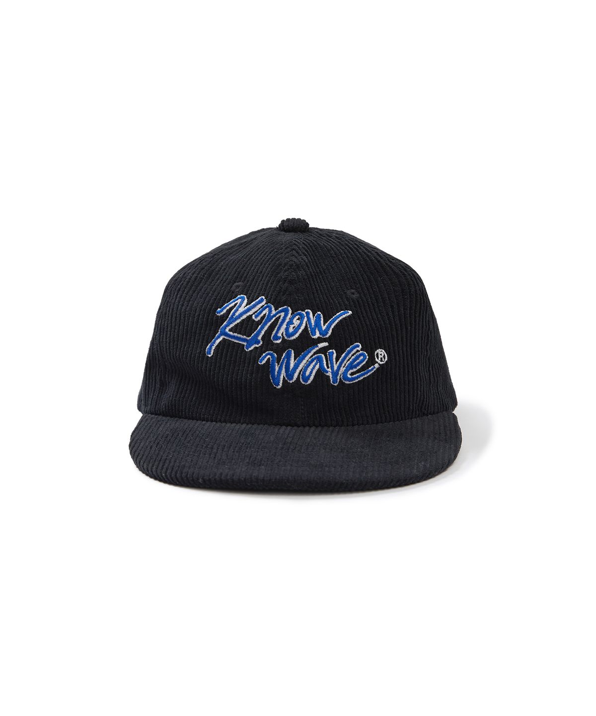 노우웨이브(KNOW WAVE) 캘리그라피 코듀로이 트러커 캡 KNA004m(BLACK)