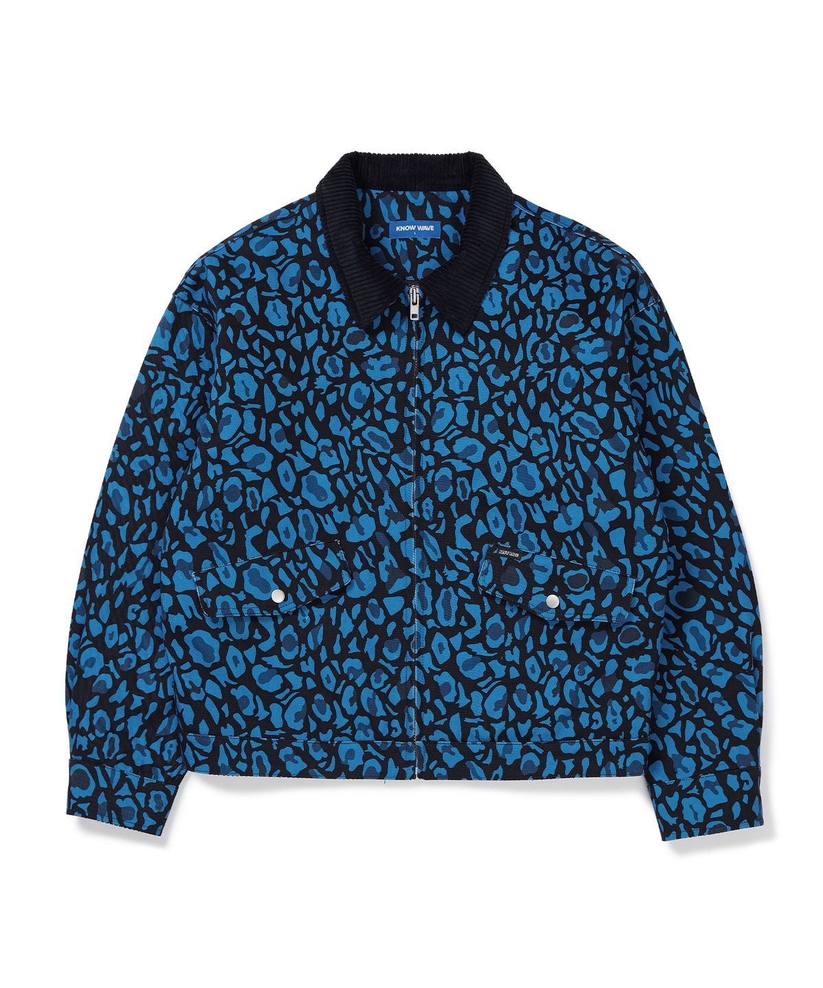 노우웨이브(KNOW WAVE) 블루 레오파드 자켓 KNW002m(BLUE LEOPARD)