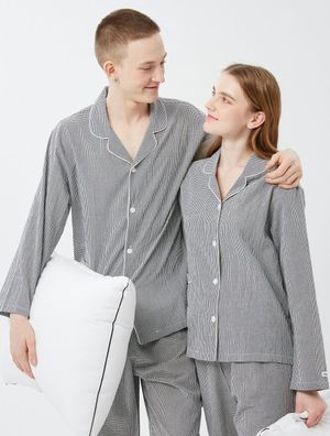 스몰 체크 순면 파자마 [커플]