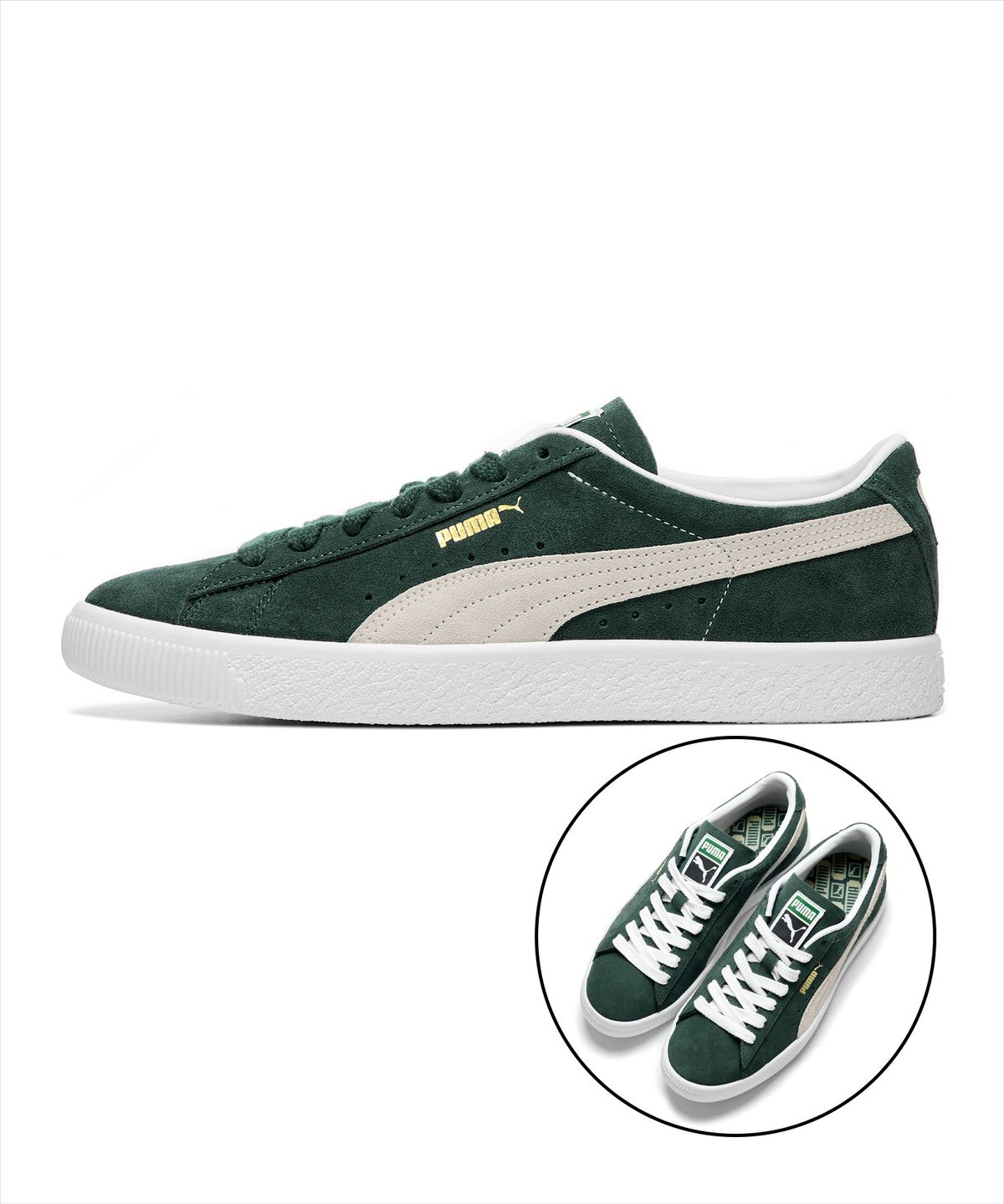 푸마(PUMA) 스웨이드 빈티지 - 폰데로사 파인:화이트 / 374921-02