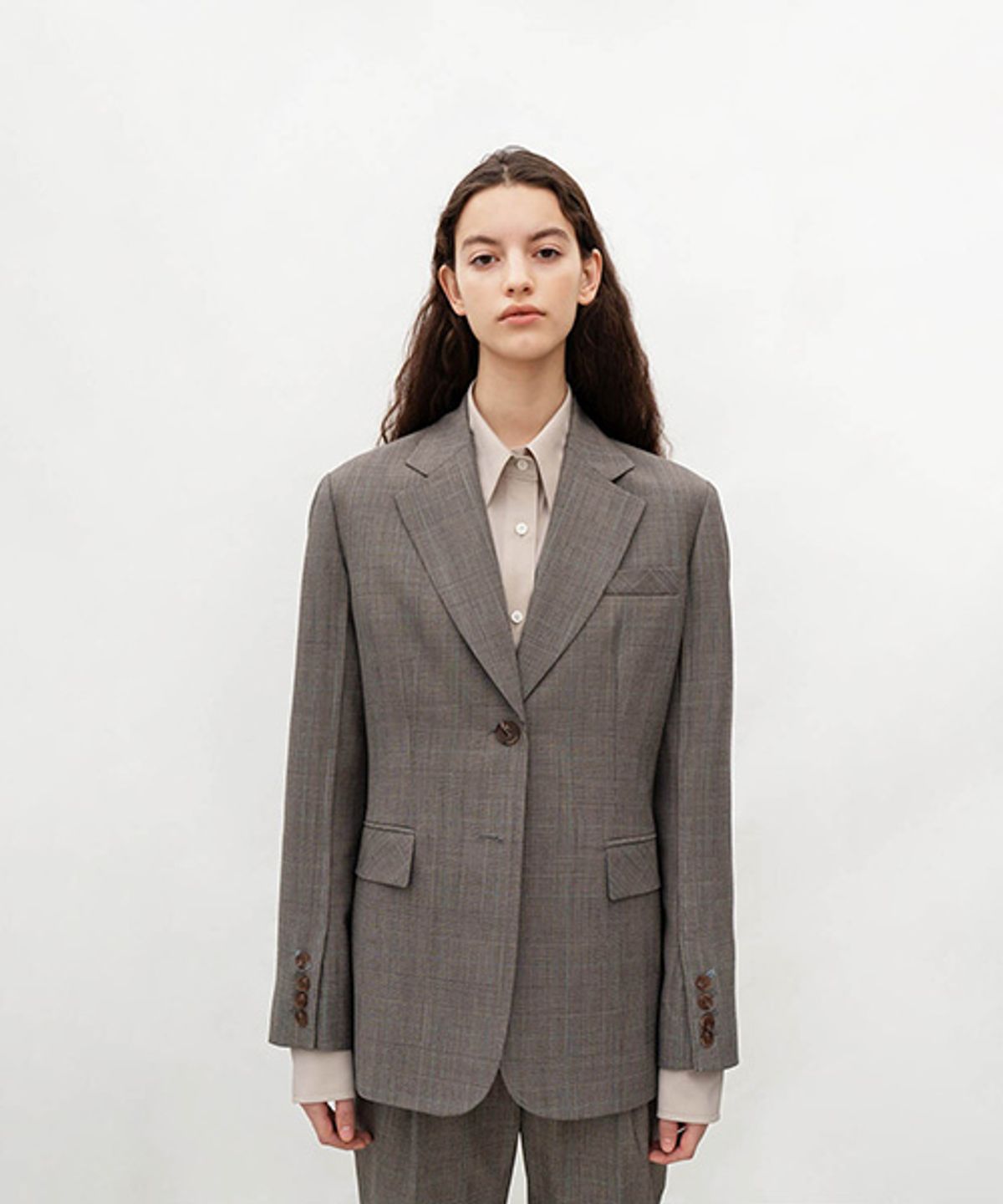 아바몰리(AVA MOLLI) SLEEVE SWITCH JK (BLACK CHECK)