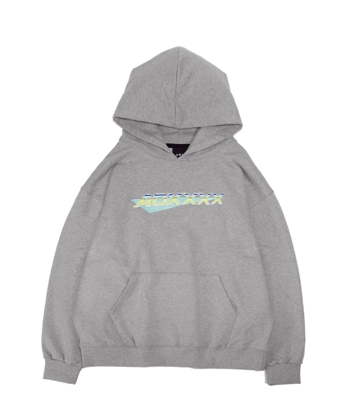 에이오엑스(AOX) Stripe logo Hoodie(Oversize fit) M/Grey