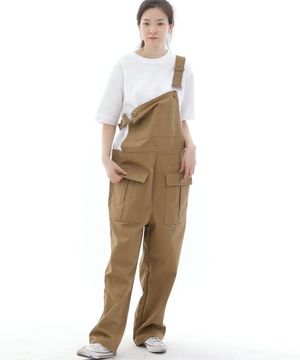 데크 와이드빕 카고포켓 오버롤 WCP-601 카멜