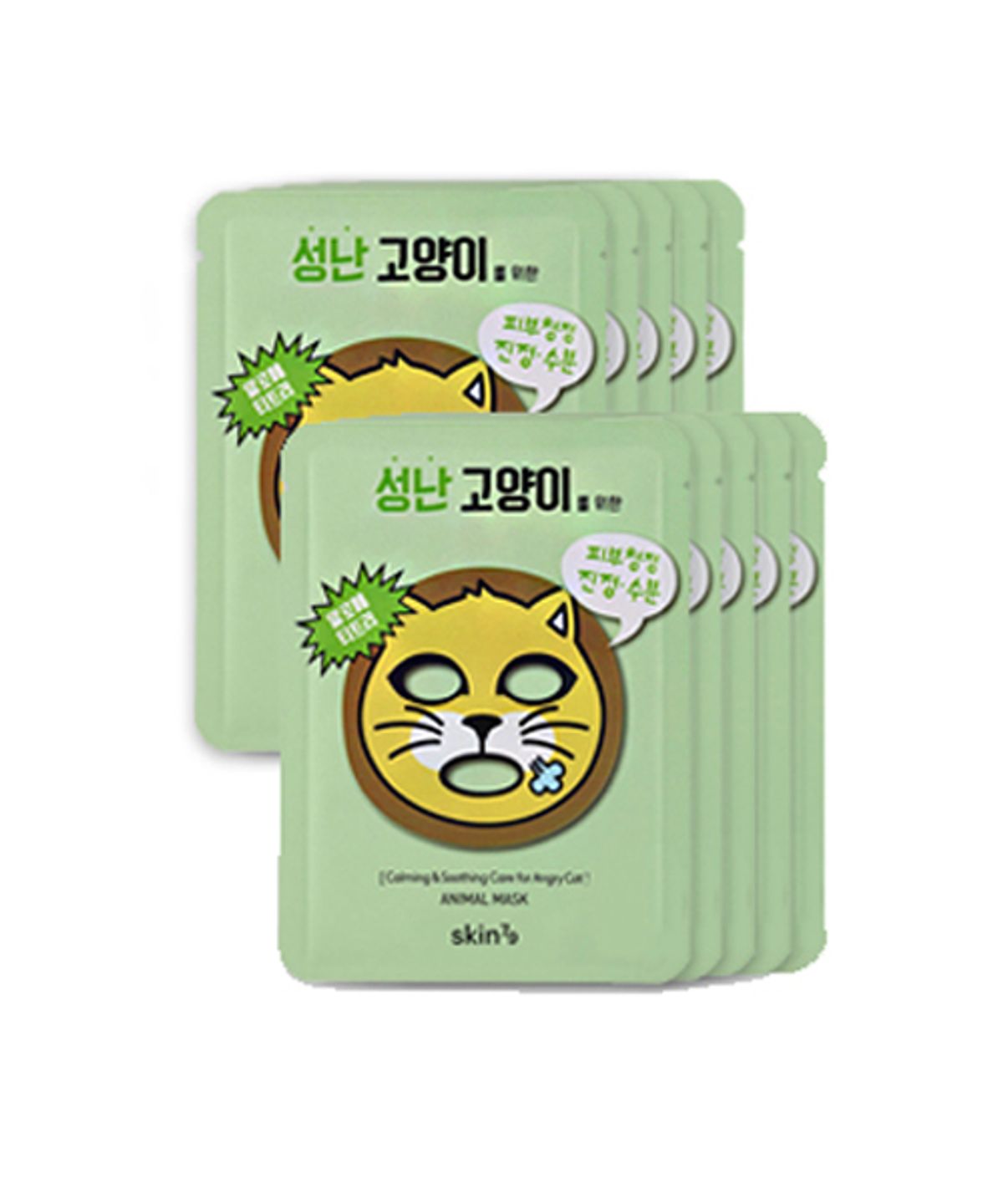 스킨79(SKIN79) 동물마스크 고양이 10매 (진정/수분)