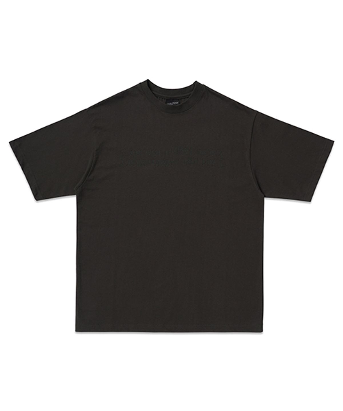 아임낫어휴먼비잉(I AM NOT A HUMAN BEING) BASIC LOGO SHORT SLEEVE T-SHIRT - CHARCOAL