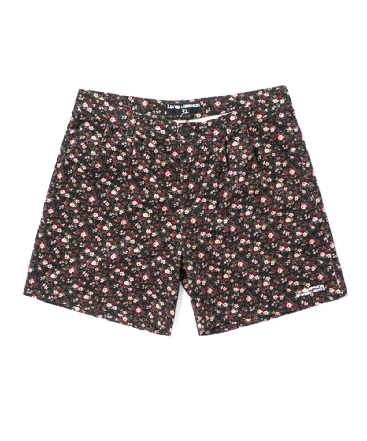 아임낫어휴먼비잉(I AM NOT A HUMAN BEING) FLORAL SHORTS - BLACK