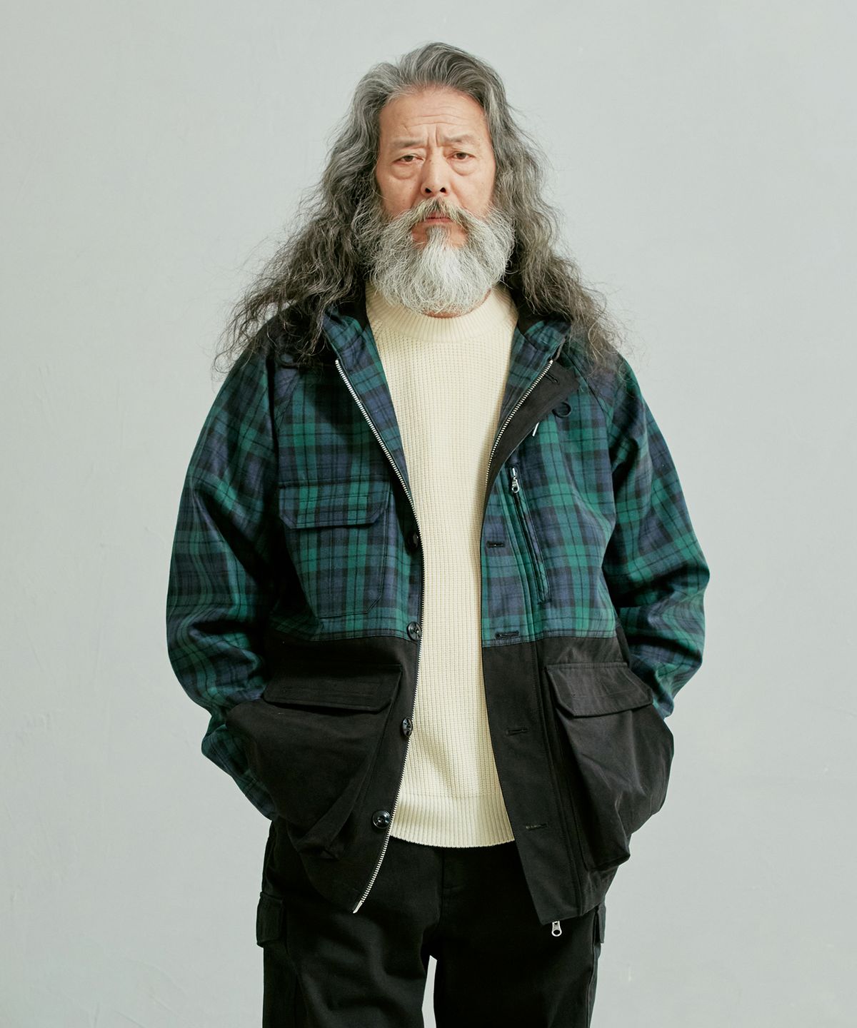 프리즘웍스(FRIZMWORKS) UTILITY MOUNTAIN PARKA _ BLACK WATCH