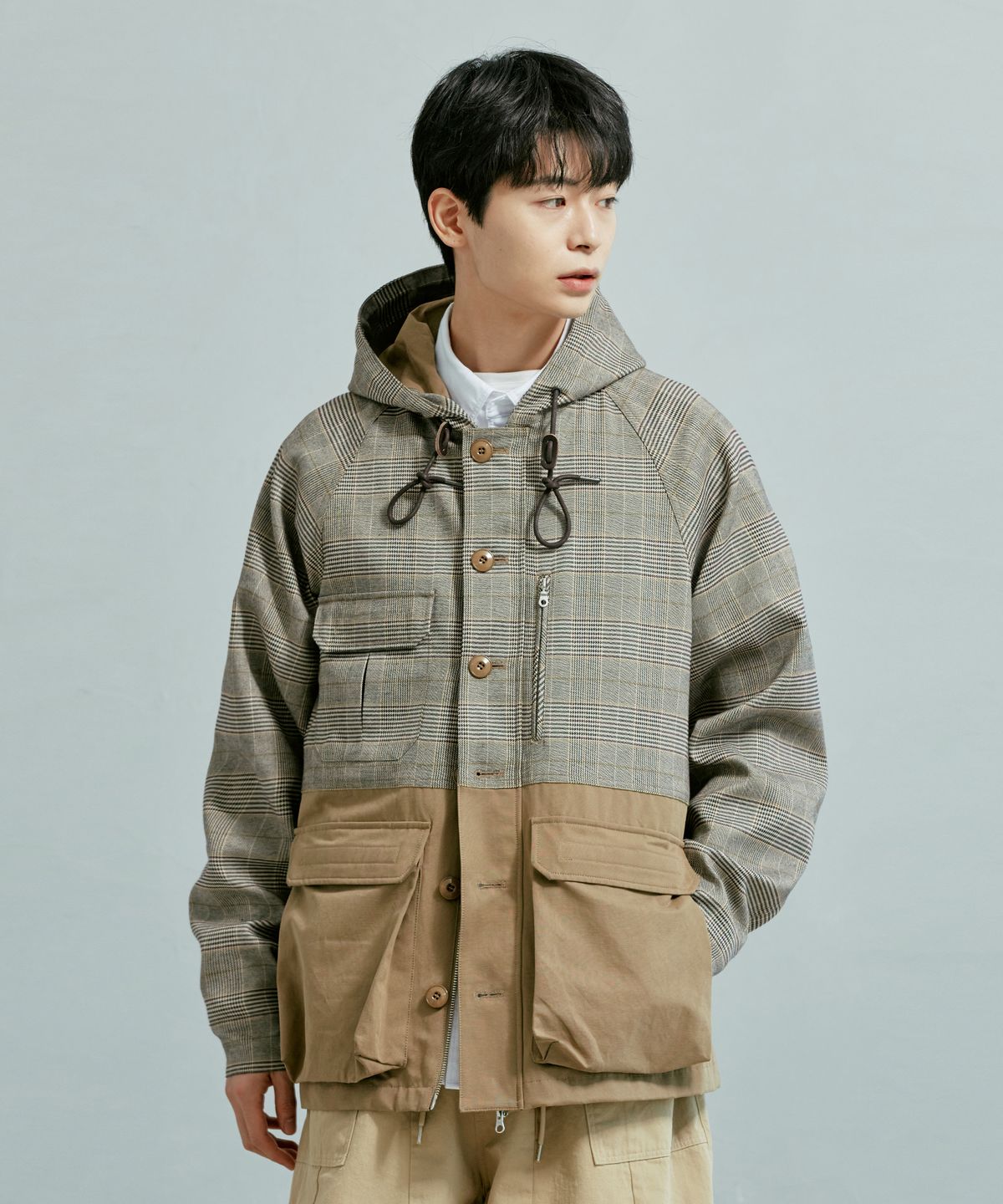 프리즘웍스(FRIZMWORKS) UTILITY MOUNTAIN PARKA _ GLEN CHECK