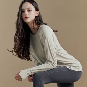 [SWT21001-03] 무브 라이트 티셔츠 그레이아이보리