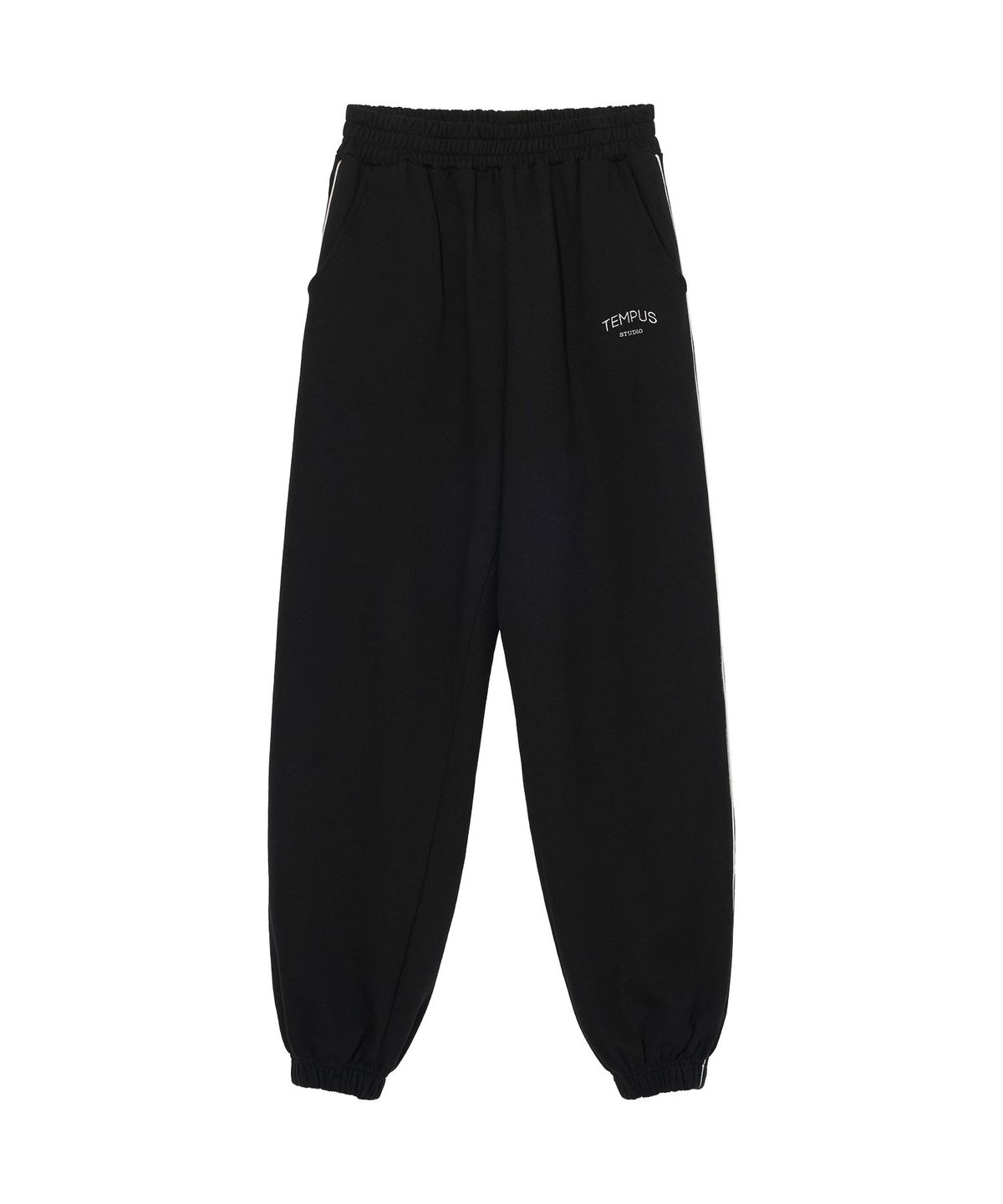 템푸스스튜디오(TEMPUS STUDIO) SIGNATURE LOGO JOGGER SWEATPANTS [BLACK]