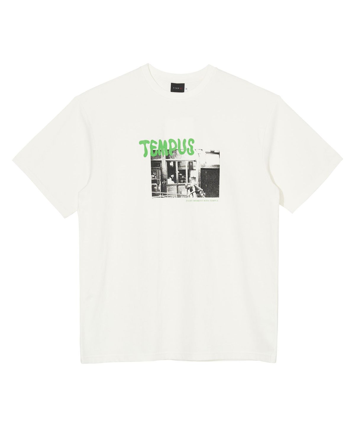 템푸스스튜디오(TEMPUS STUDIO) BALLOONS FONT STANDARD T-SHIRT [WHITE]