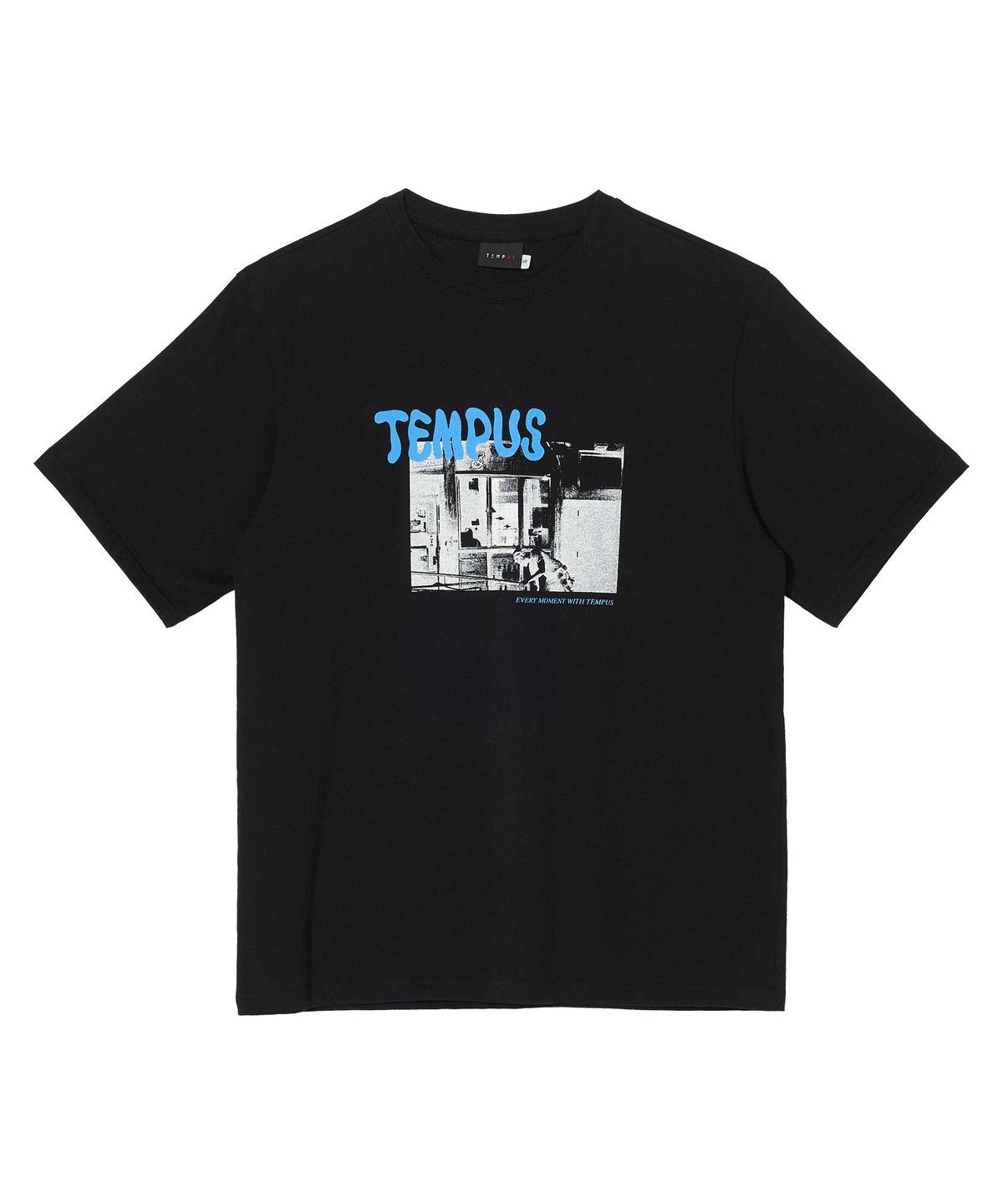 템푸스스튜디오(TEMPUS STUDIO) BALLOONS FONT STANDARD T-SHIRT [BLACK]