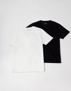 [2PACK] 레이어드 반팔 티셔츠 021541 [2color]