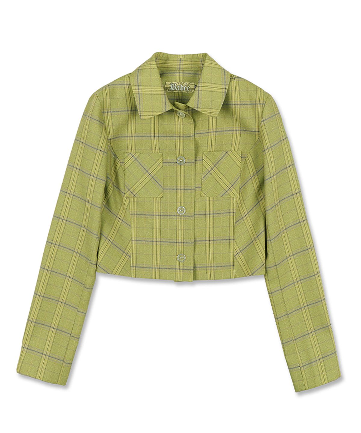 배디(BADEE) PRINCESS LINE CHECK JACKET [YELLOW]