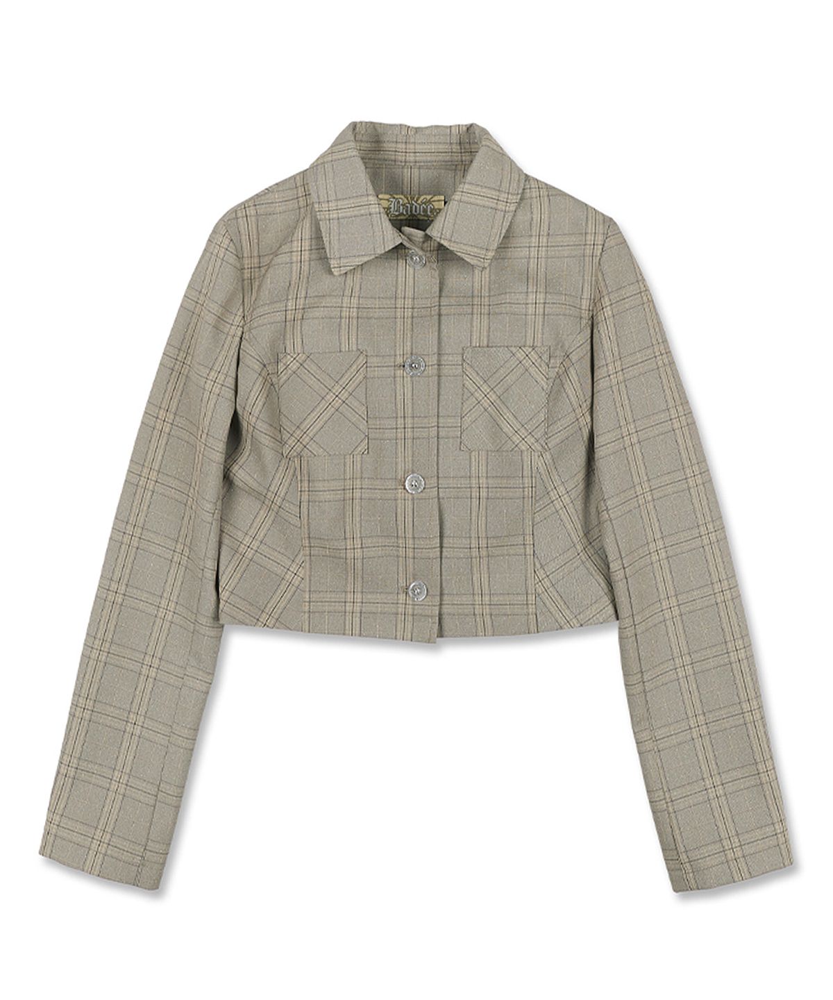 배디(BADEE) PRINCESS LINE CHECK JACKET [BEIGE]
