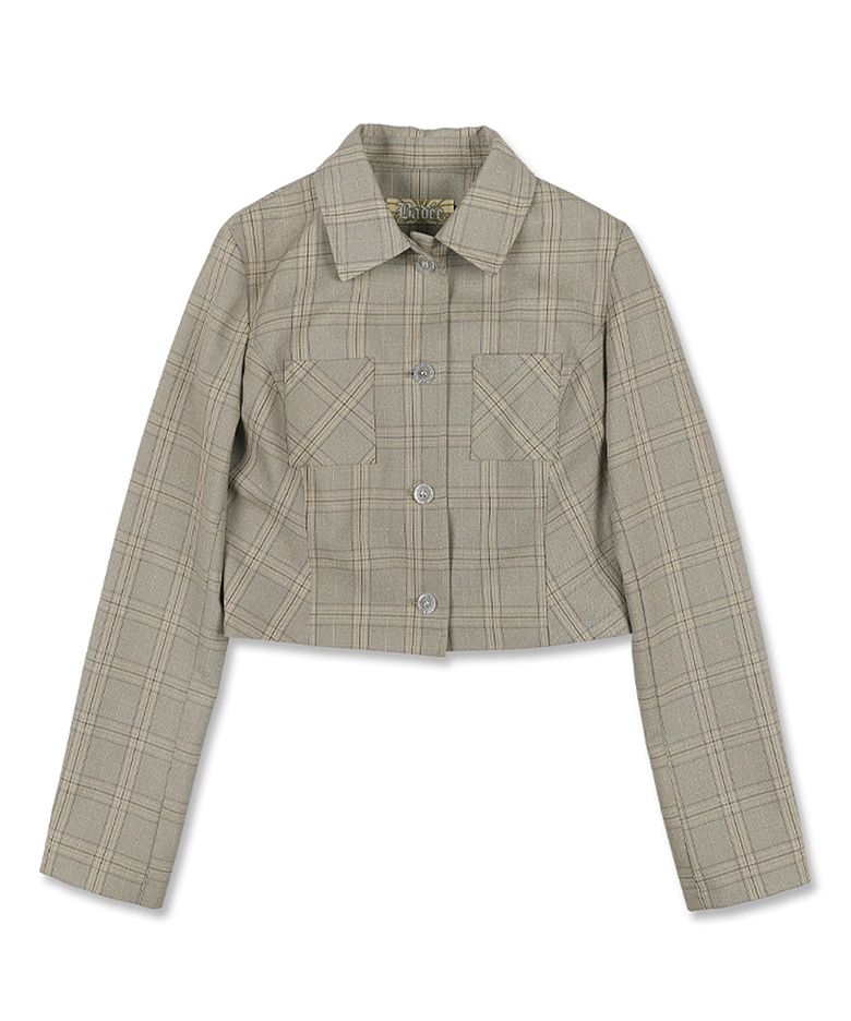 PRINCESS LINE CHECK JACKET [BEIGE]