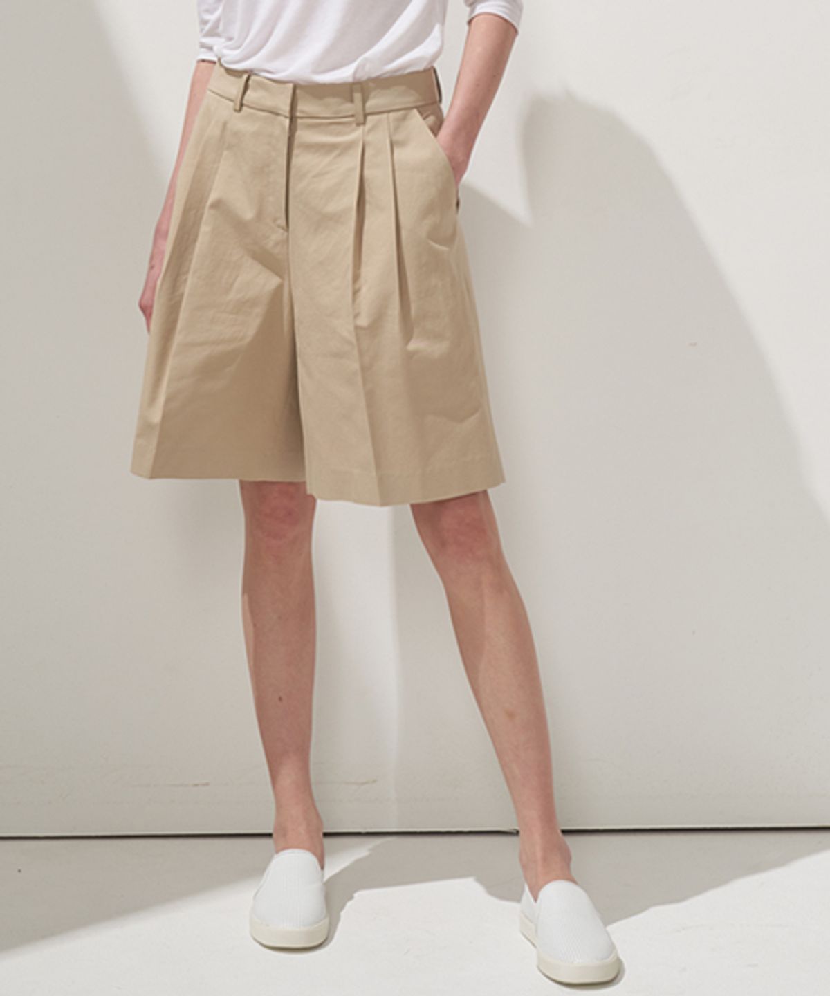 리디피(RIDIFI) NATURE HALF PANTS_LIGHT BEIGE