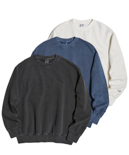 韓国人気☆MICHIGAN WOLVERINE PIGMENT SWEATSHIRT/全3色/TRAVEL MUSINSA | TRAVEL [3-PACK] BASIC TRAVELER PIGMENT SWEATSHIRT
