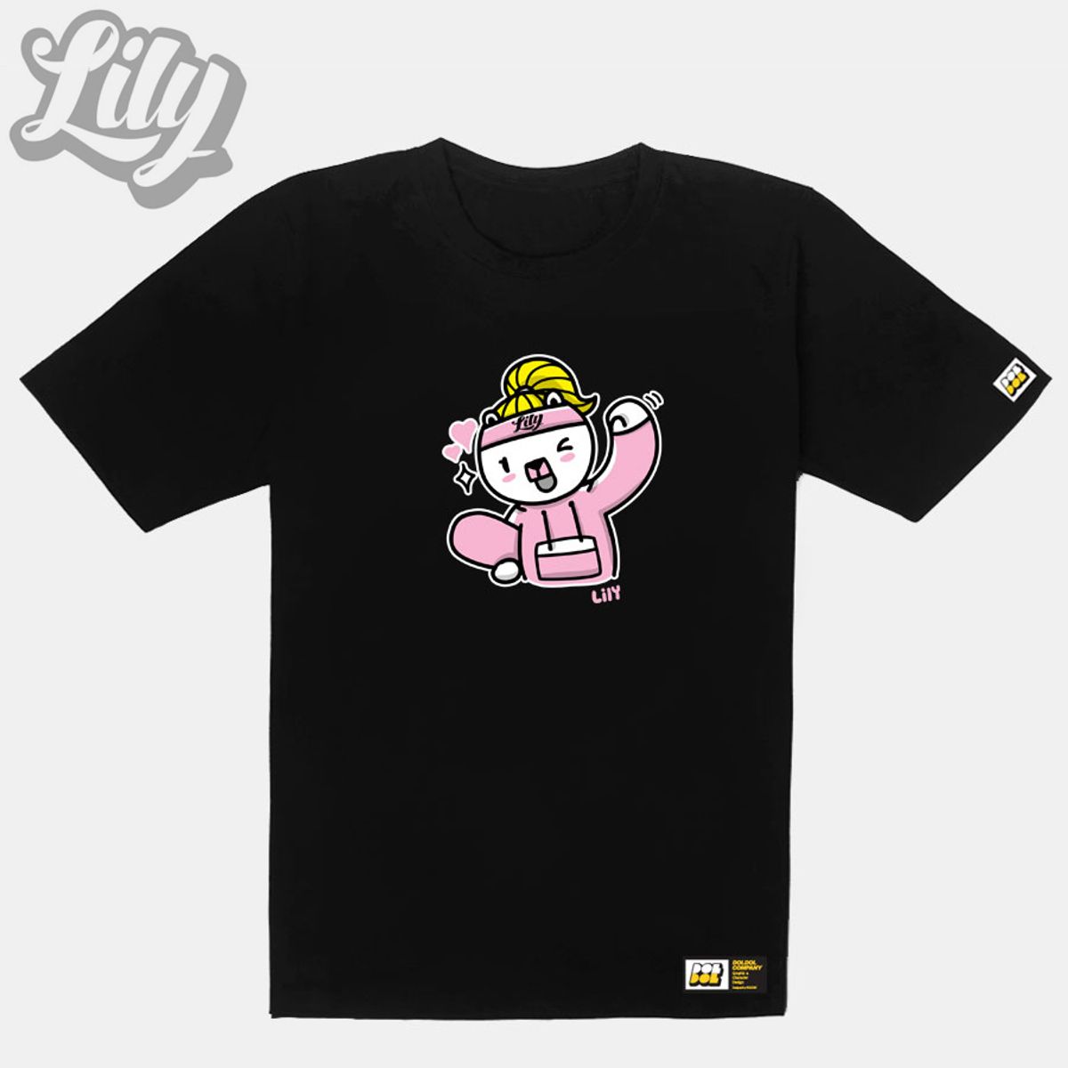 돌돌(DOLDOL) Lily-tshirts-25 러블리 릴리 여자 북극곰 스노우보드 선수 익스트림 캐릭터 그래픽 디자인 그래피티 디자이너 티셔츠 티
