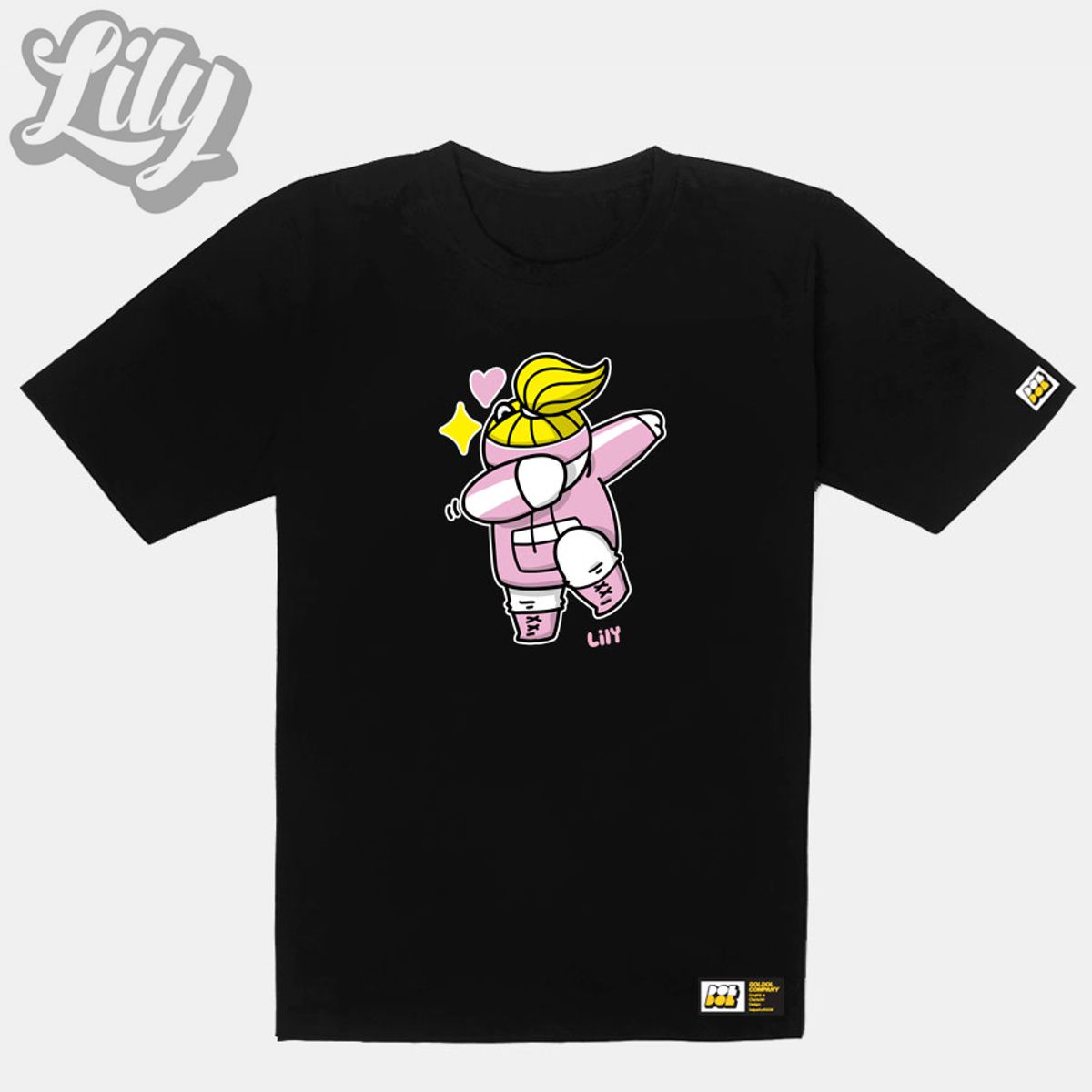 돌돌(DOLDOL) Lily-tshirts-26 러블리 릴리 여자 북극곰 스노우보드 선수 익스트림 캐릭터 그래픽 디자인 그래피티 디자이너 티셔츠 티