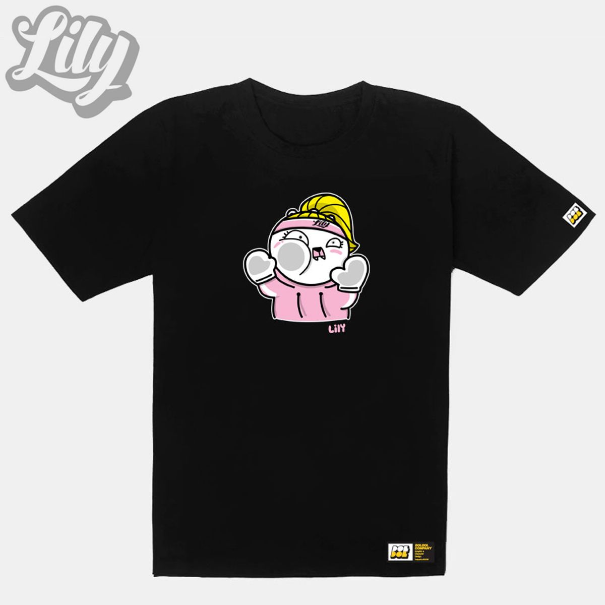 돌돌(DOLDOL) Lily-tshirts-27 러블리 릴리 여자 북극곰 스노우보드 선수 익스트림 캐릭터 그래픽 디자인 그래피티 디자이너 티셔츠 티