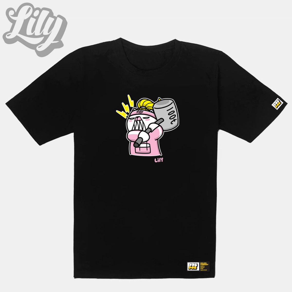 돌돌(DOLDOL) Lily-tshirts-28 러블리 릴리 여자 북극곰 스노우보드 선수 익스트림 캐릭터 그래픽 디자인 그래피티 디자이너 티셔츠 티