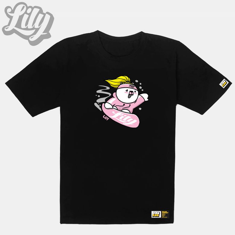 Lily-tshirts-29 러블리 릴리 여자 북극곰 스노우보드 선수 익스트림 캐릭터 그래픽 디자인 그래피티 디자이너 티셔츠 티