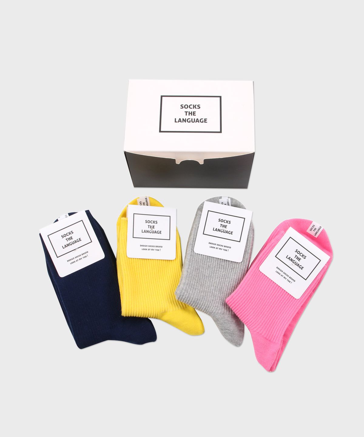 삭스더랭귀지(SOCKS THE LANGUAGE) 프리마 양말 4SET