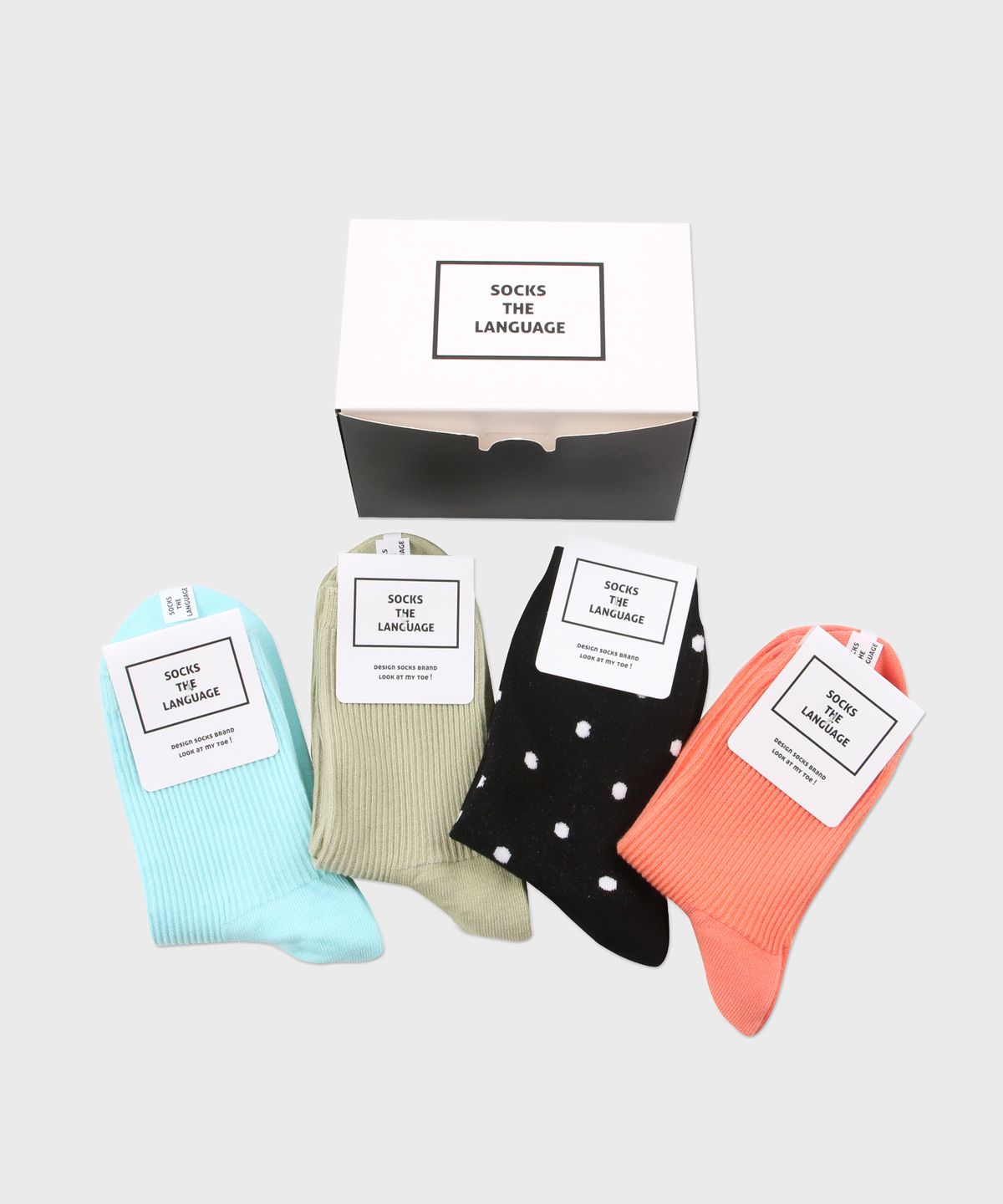 삭스더랭귀지(SOCKS THE LANGUAGE) 모빌 양말 4SET