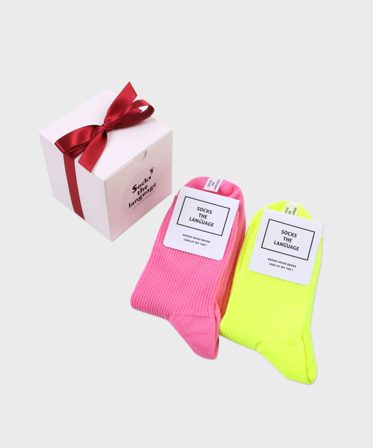 삭스더랭귀지(SOCKS THE LANGUAGE) 소피 골지양말 2SET