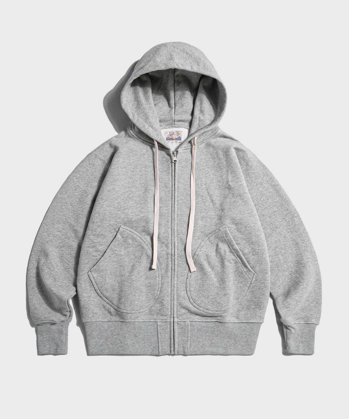 브론슨(BRONSON) 17.5 oz Terry Cloth 2Way Zip-Up Hoodie Kr Ver. Grey