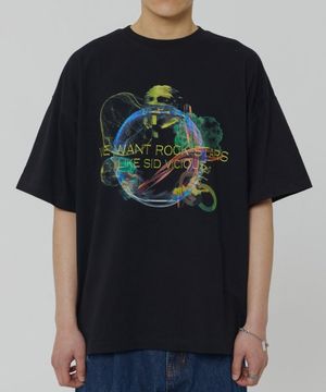 PUNK STORM HALF T BLACK